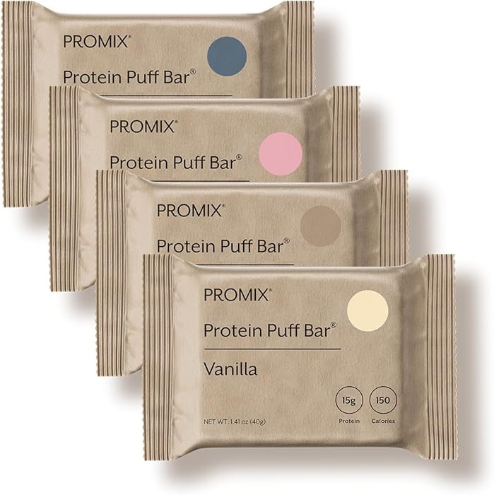 ProMix Nutrition Protein Puff Bars - Variety Pack - Vanilla, Chocolate, Strawberry, Blueberry - M... | Amazon (US)