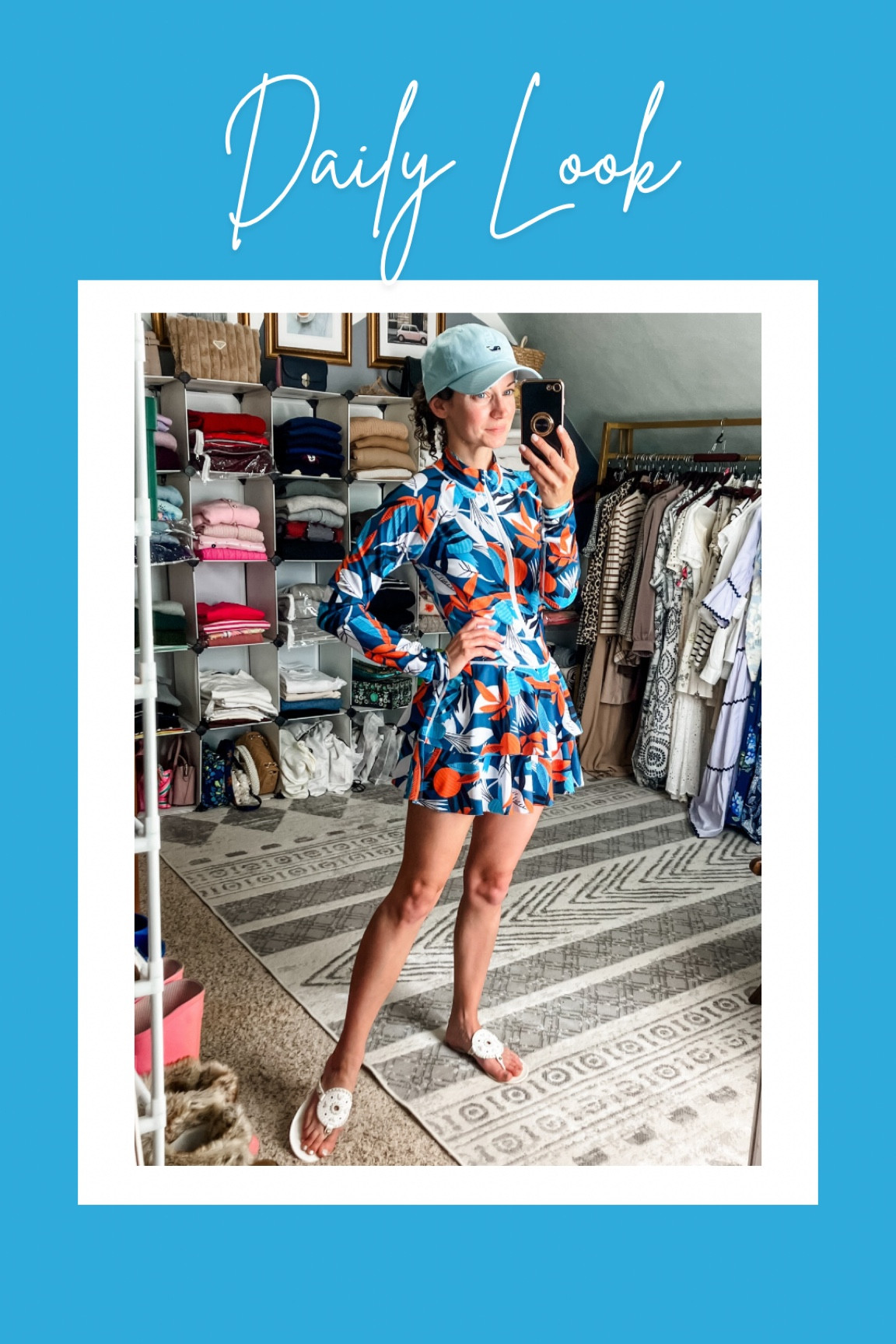 A modest swimsuit for summer!
Swim dress is from Amazon. 
Hat is an d color from Vineyard Vines, linking similar. 
Sandals are old from Jack Rogers, linking similar. 
Also linking my favorite beach bag!
Petite outfit. Summer outfit. Modest swimsuit. Swim dress  

#LTKdayinmylife #LTKootd #LTKgrwm