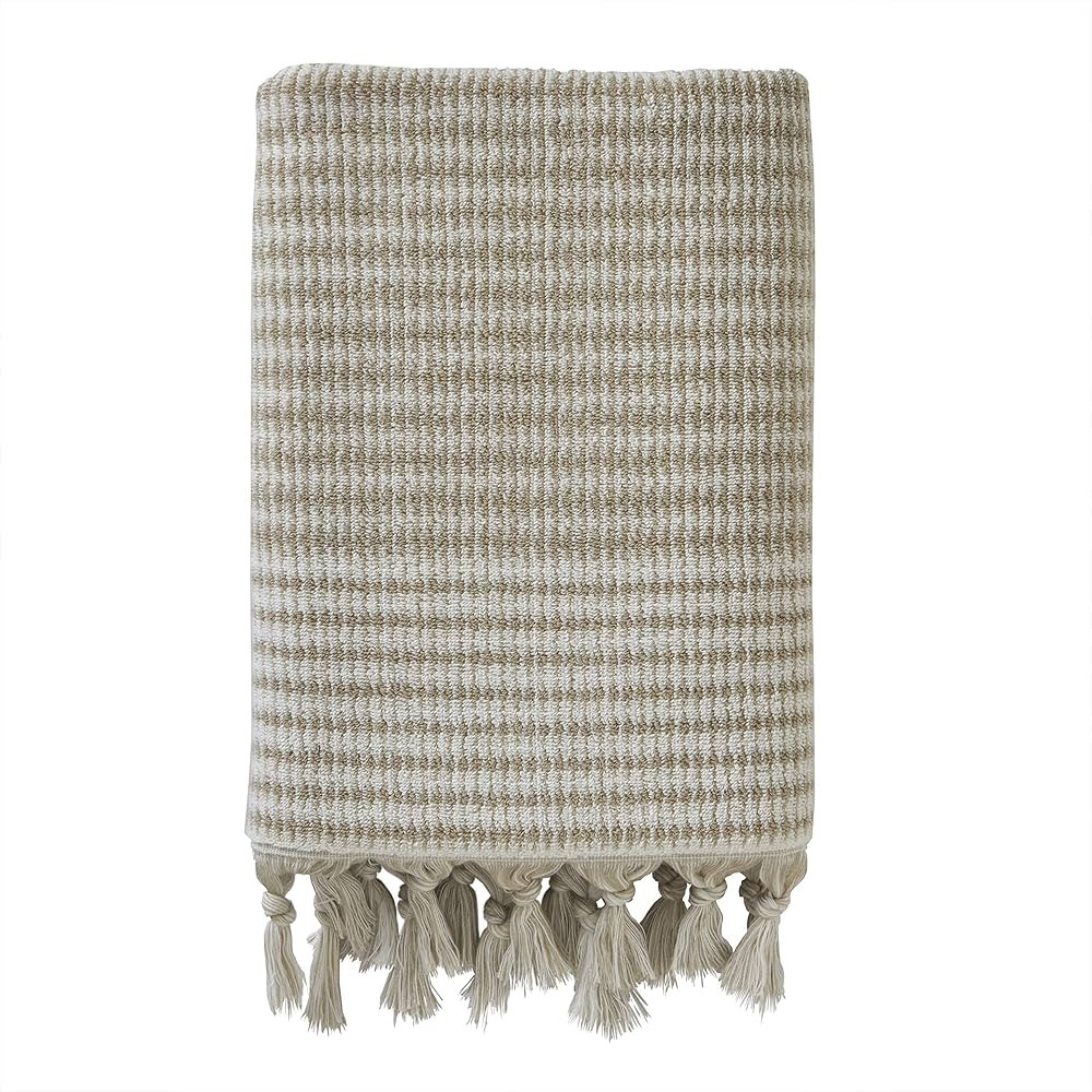SKL Home Longborough 100% Turkish Cotton Bath Towel, 28x54, Tan | Amazon (US)