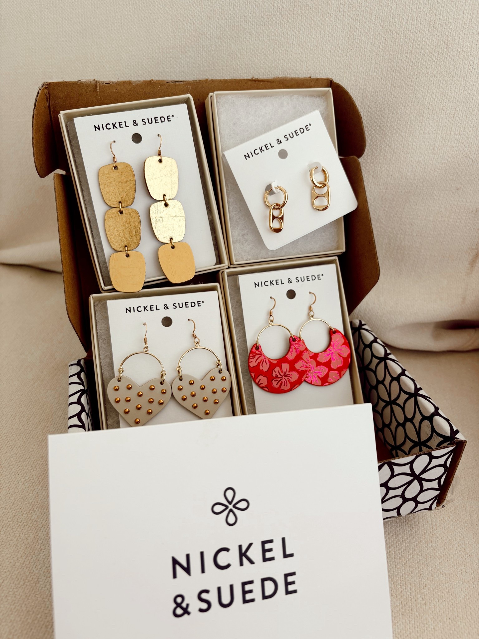 Obsessed with all things nickel & suede rn. These summer earrings are the perfect staple. Affordable, quality and soooo cute  

#LTKStyleTip #LTKFindsUnder50 #LTKSeasonal