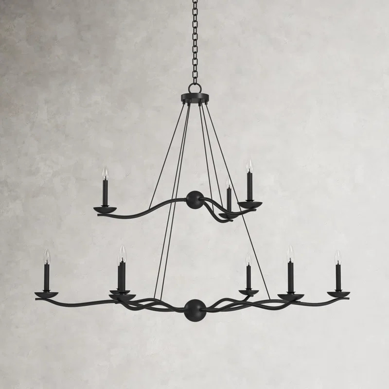 Bryce 9 Light Metal Dimmable Chandelier | Wayfair North America