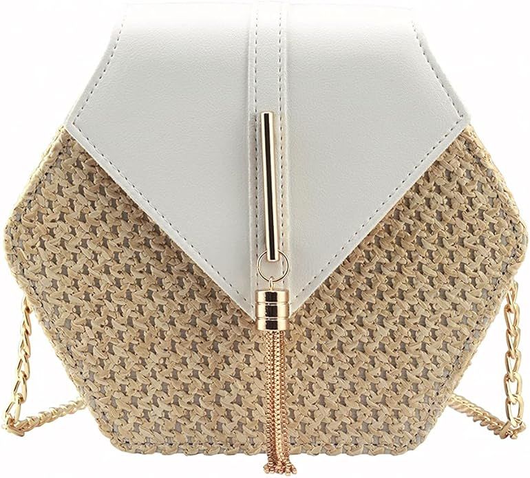 Women's Crossbody Bag Cute Straw Shoulder Bag | Amazon (US)