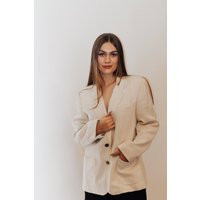 Cream 1980's Blazer | Etsy (US)