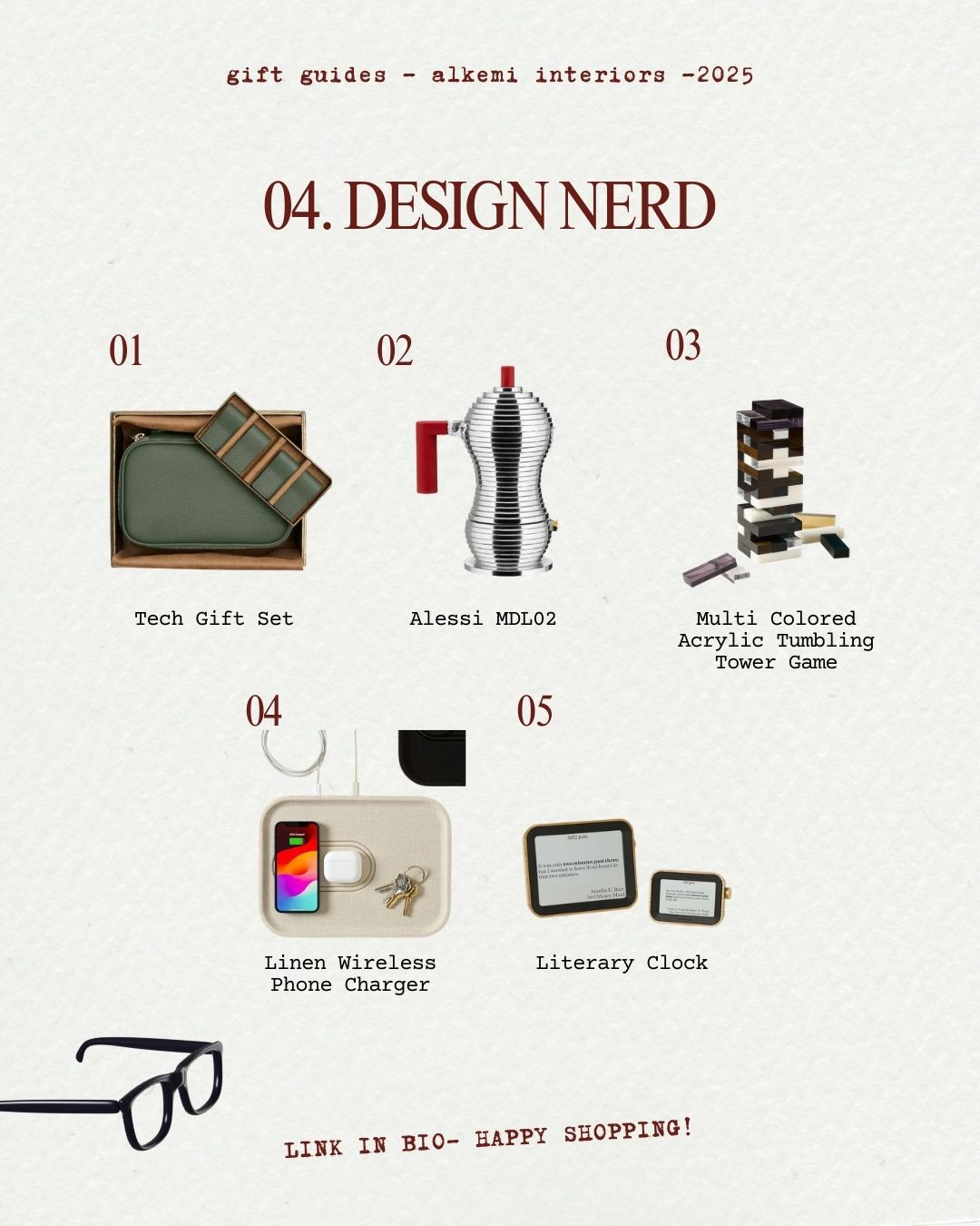 ALKEMI INTERIORS 2025 GIFT GUIDES:
04. DESIGN NERD
Check our other gift guides!

A little mix of ideas to help you gift with more intention this season. Cozy things, pretty things and small touches that make home feel good. 

 #LTKCyberWeek #LTKGiftGuide #LTKHoliday
