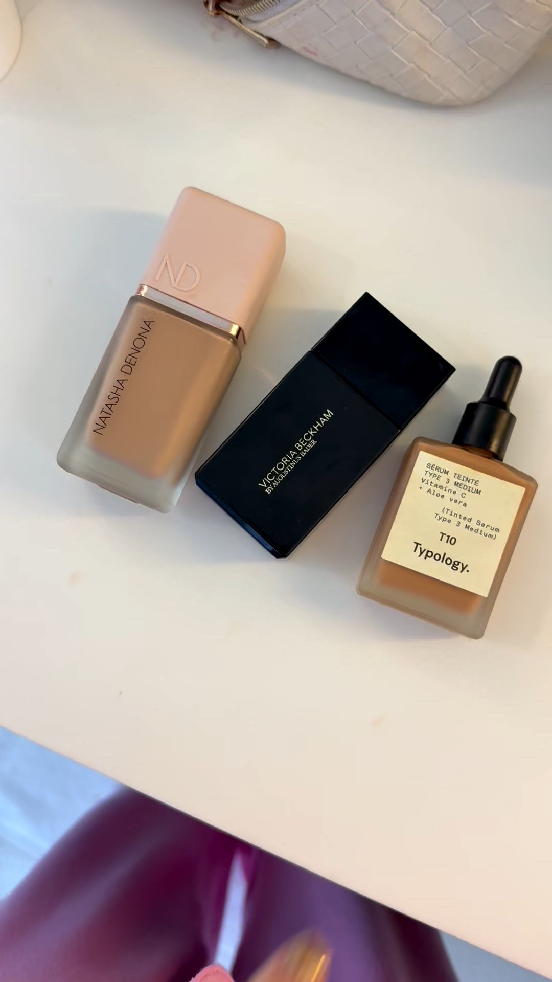 Foundations I’m loving right now:

☀️ Natasha Denona - shade N7 - medium to full coverage, glowy finish without being greasy 

☀️ Victoria Beckham - shade 5 light - a gorgeous medium coverage foundation infused with skincare. Feels like nothing on the skin but gives you the most beautiful natural look

☀️ Typology Tinted Serum - I’m a mix between type 2 & type 3 depending on how tan my face is - super lightweight skincare feel/look/tinted serum. Stays nicely on the skin all day, super hydrating. I wear this on my no makeup look days just for a light coverage 



#LTKgrwm #LTKmorningroutine #LTKBeauty