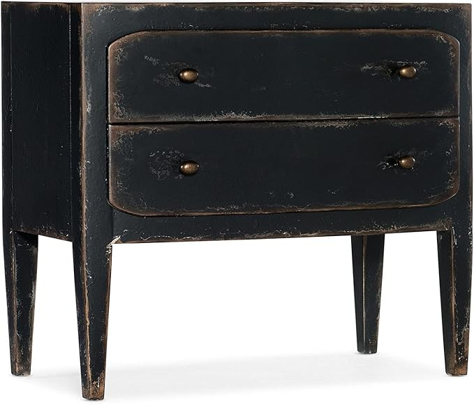 Hooker Furniture Bedroom Ciao Bella Two-Drawer Nightstand- Black | Amazon (US)