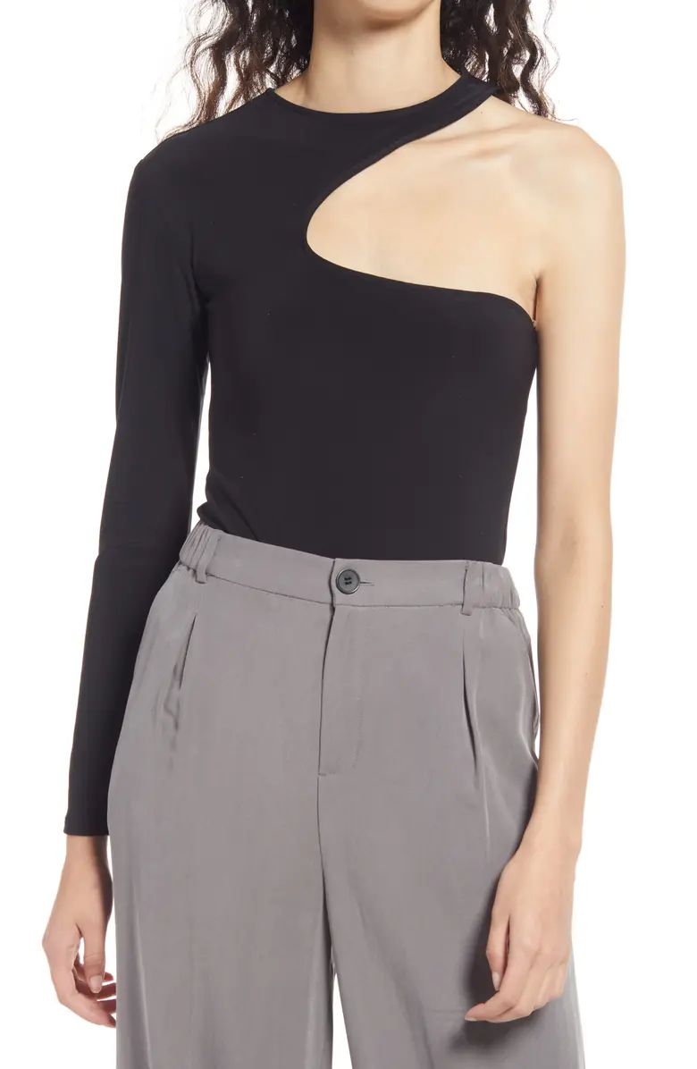 Open Edit One-Shoulder Bodysuit | Nordstrom | Nordstrom