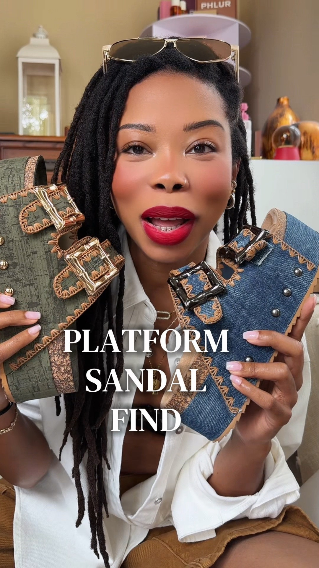 These FLATFORM sandals are 🔥🔥! They come in so many color ways, but I’m in love with this snake print! Azalea wang shoe designs are amazing.

#LTKootd #LTKgrwm