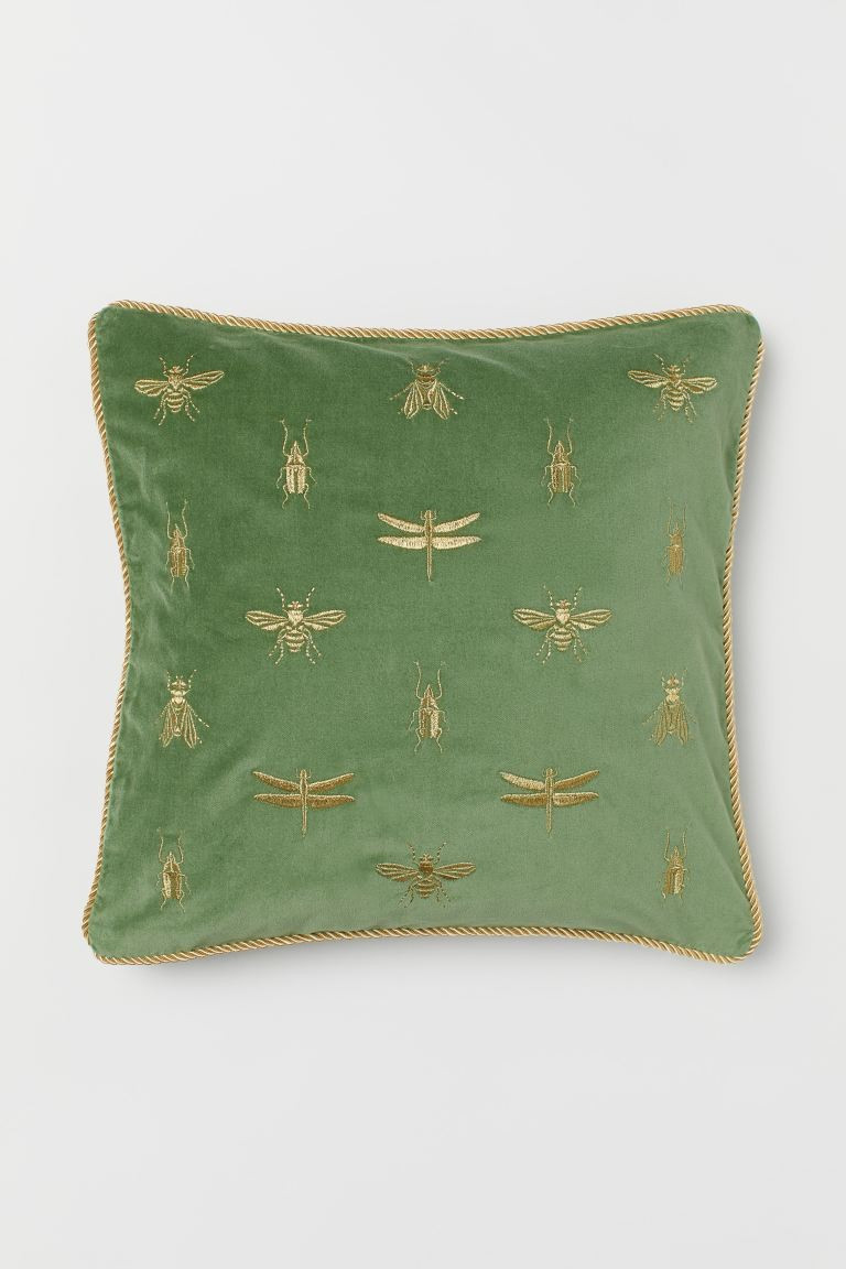 Embroidered Cushion Cover | H&M (US + CA)