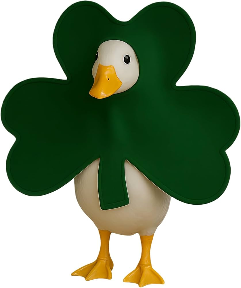 St. Patrick's Day porch goose costume, Irish lucky shamrock goose outfit, suitable for 23-inch ta... | Amazon (US)