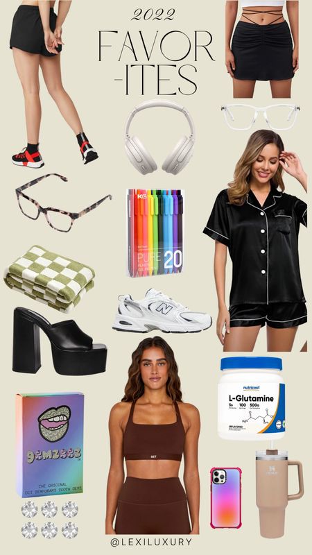 FAVORITE FASHION + LIFESTYLE PRODUCTS FROM 2022. <3 || 2022 round up, 2022 favorite products, favorite activewear, gut health products, blue light glasses 

#LTKunder100