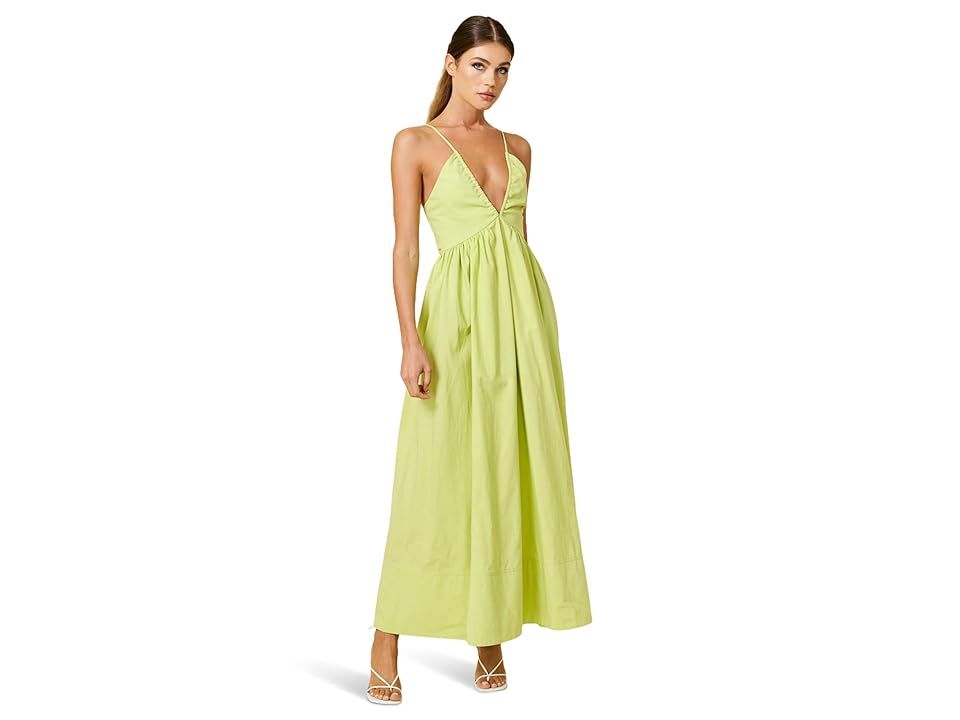 line and dot Hollis Dress (Lime Green) Women's Dress | Zappos