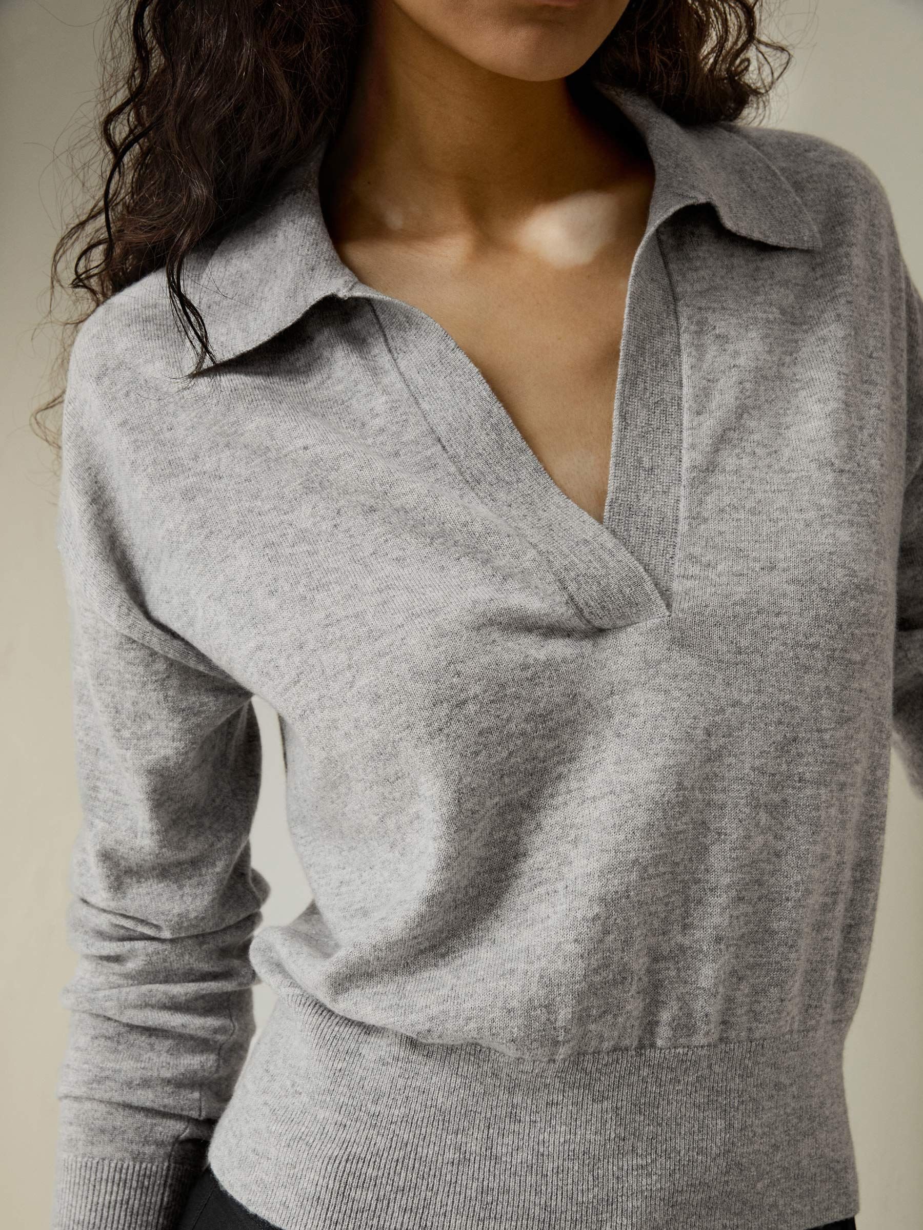 Cashmere Polo Shirt | LilySilk