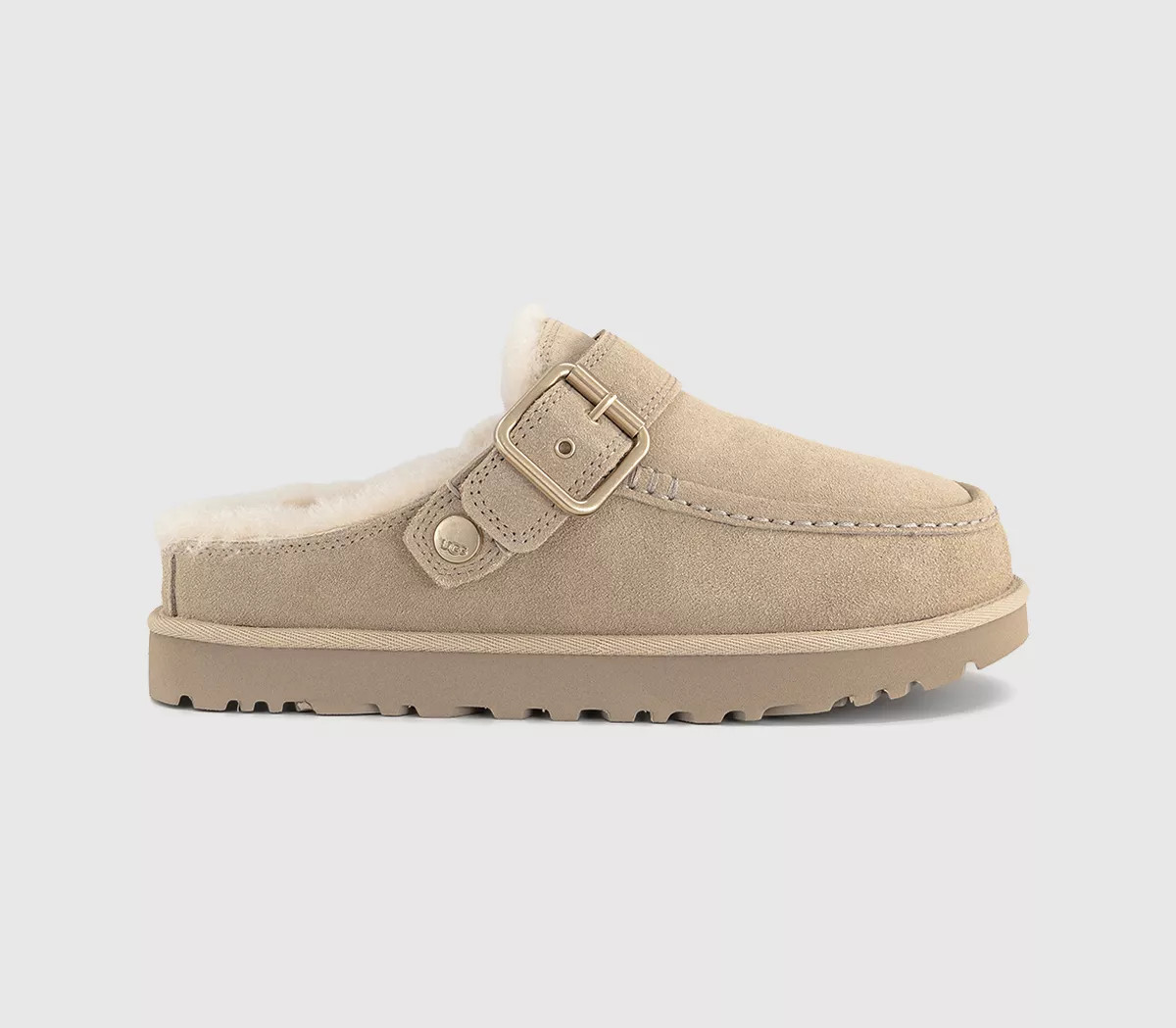 UGG Goldenstar Evelina Clogs Sandcastle - Flat Shoes for Women | Office Shoes (UK)
