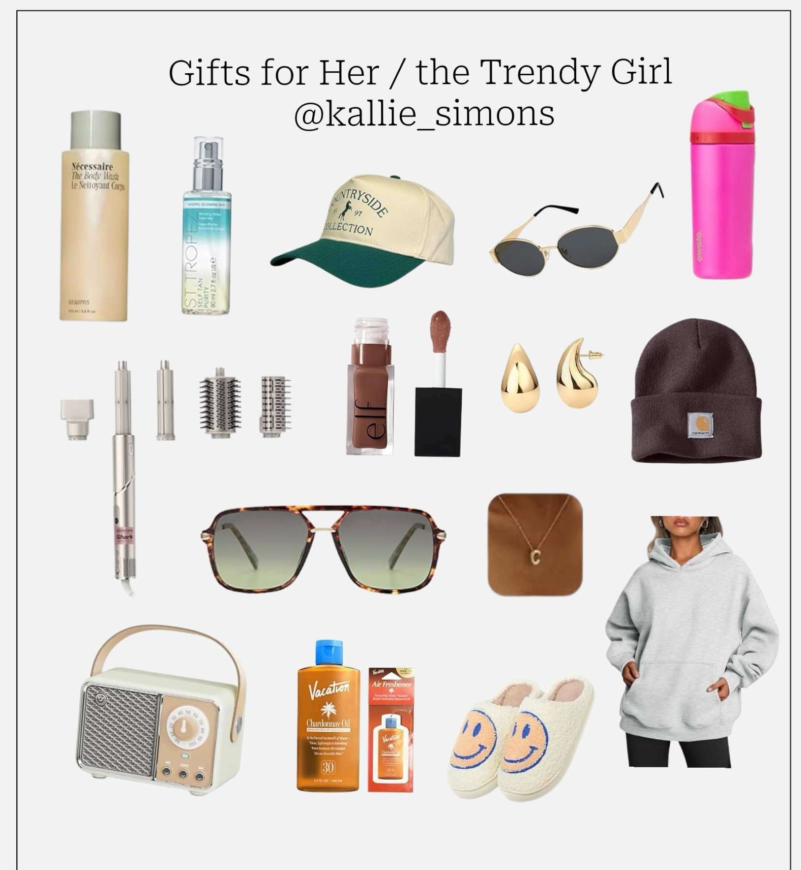Gifts for her 
2024 gift guide 
Gifts for girls in 20’s 
Teenage girl gifts 
Cool girl gifts 
Christmas wish list 
Gifts for the trend setter 
Gifts for wife 
Wife gifts 
Gifts for the cool mom 
Young mom gifts 
 Gifts she will love 
Amazon finds 
Amazon gift guide

#LTKCyberWeek #LTKGiftGuide #LTKHoliday