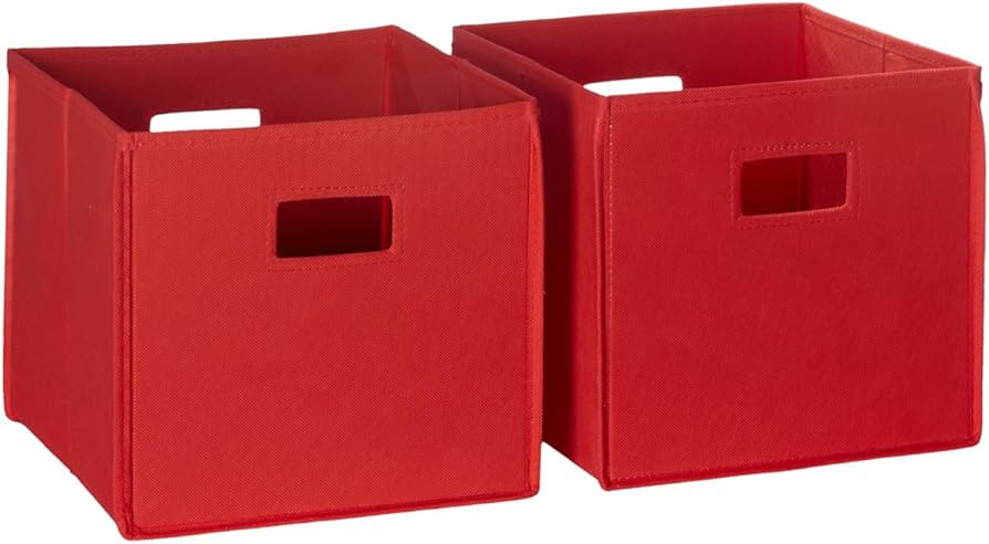RiverRidge 2 Pc Storage, Red Folding Bin, 2 Piece | Amazon (US)