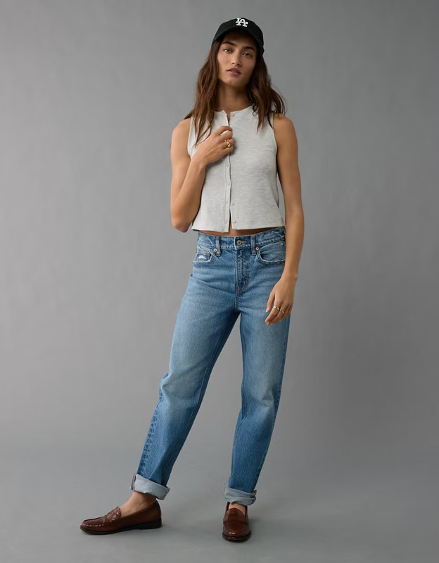 AE Button-Up Tank Top | American Eagle Outfitters (US & CA)