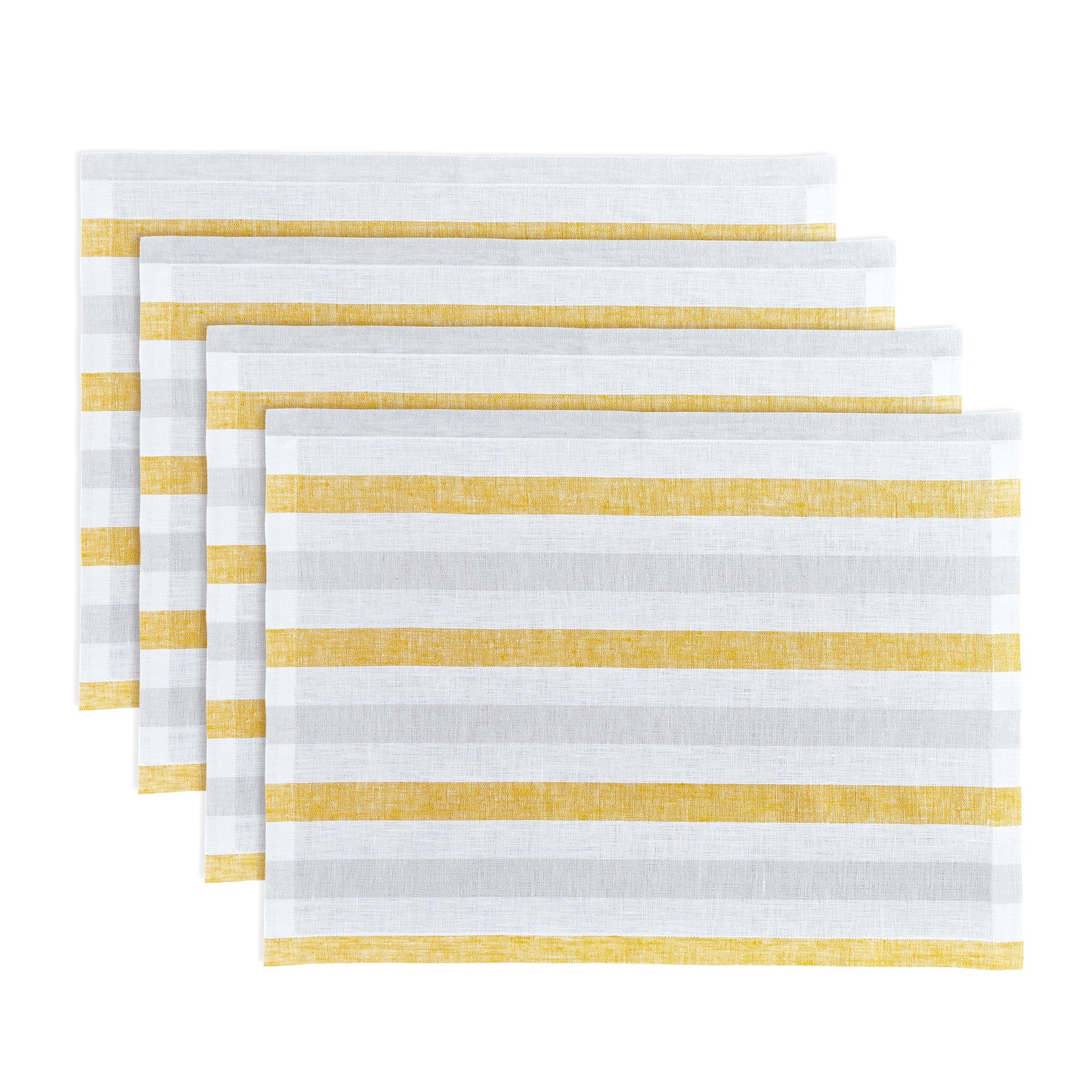 Sorrento Stripe Linen Placemats, Set of 4 | Solino Home