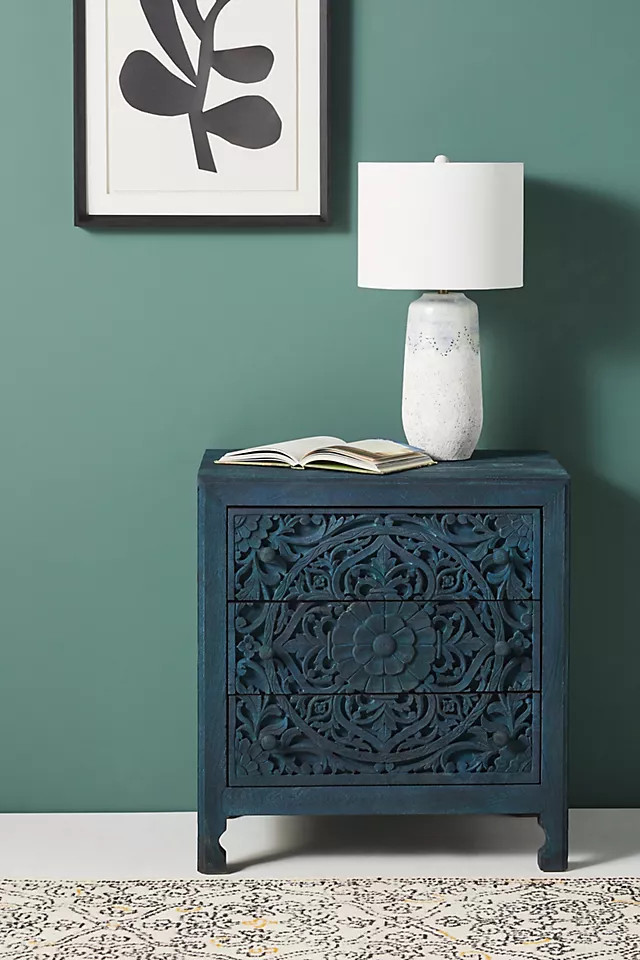 Handcarved Lombok Nightstand | Anthropologie (US)