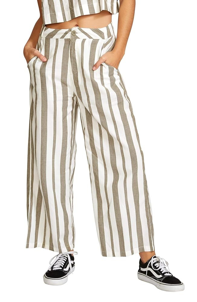 RVCA Women's Nixes High Rise Wide Leg Pant | Amazon (US)