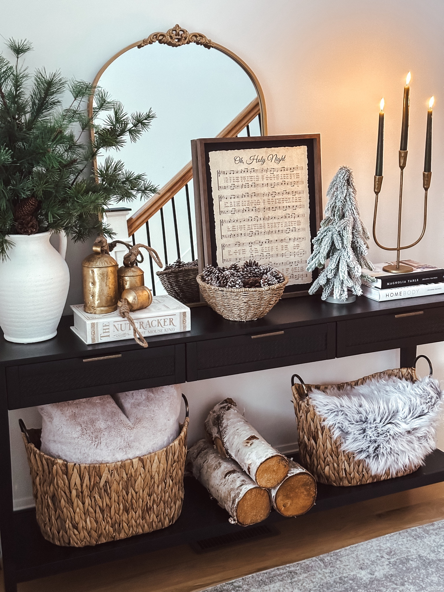 Christmas entryway, Holiday entryway, entryway table, entryway console

#LTKSeasonal #LTKHome #LTKHoliday