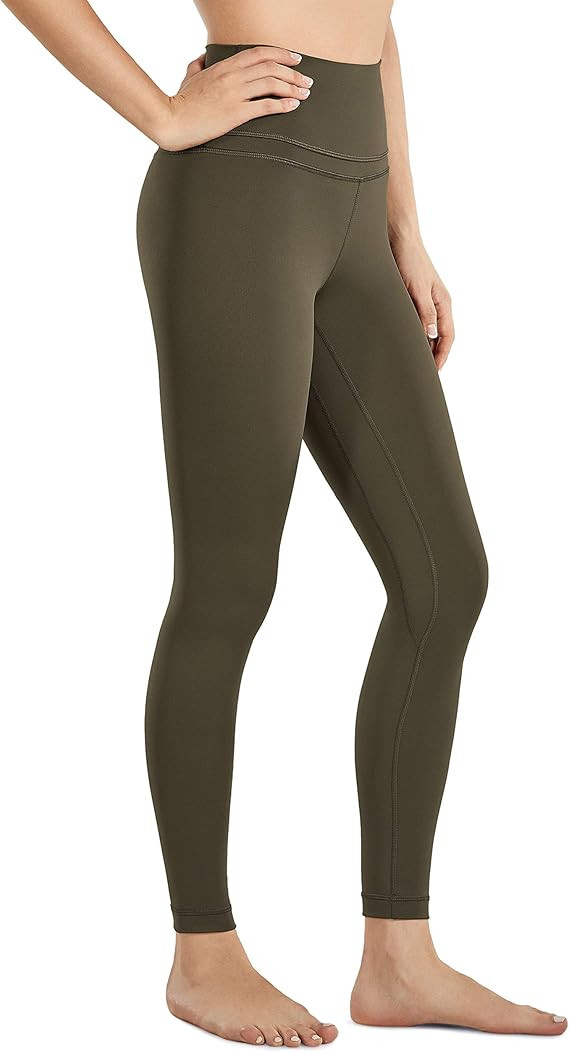 CRZ YOGA Women's Naked Feeling Workout Leggings 25 Inches - 7/8 High Waist Yoga Tight Pants | Amazon (US)