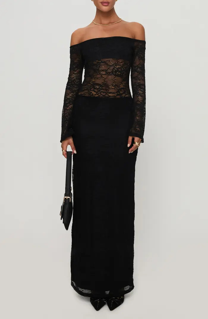 Pinot Grigio Lace Off the Shoulder Top | Nordstrom