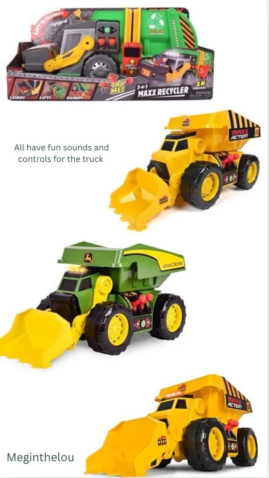 These are the other trucks that Maxx offers that have actions and sounds. I’ve seen them all in the store and they’re awesome! 


#target #amazon #walmart #trucks #kidgift #giftunder25 #boygift #toddlerboy #dumptruck #backhoe #excavator #tractor 

#LTKKids #LTKFindsUnder50 #LTKGiftGuide