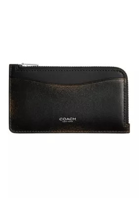 COACH Women's Loved Leather New York Zip Card Case | Belk
