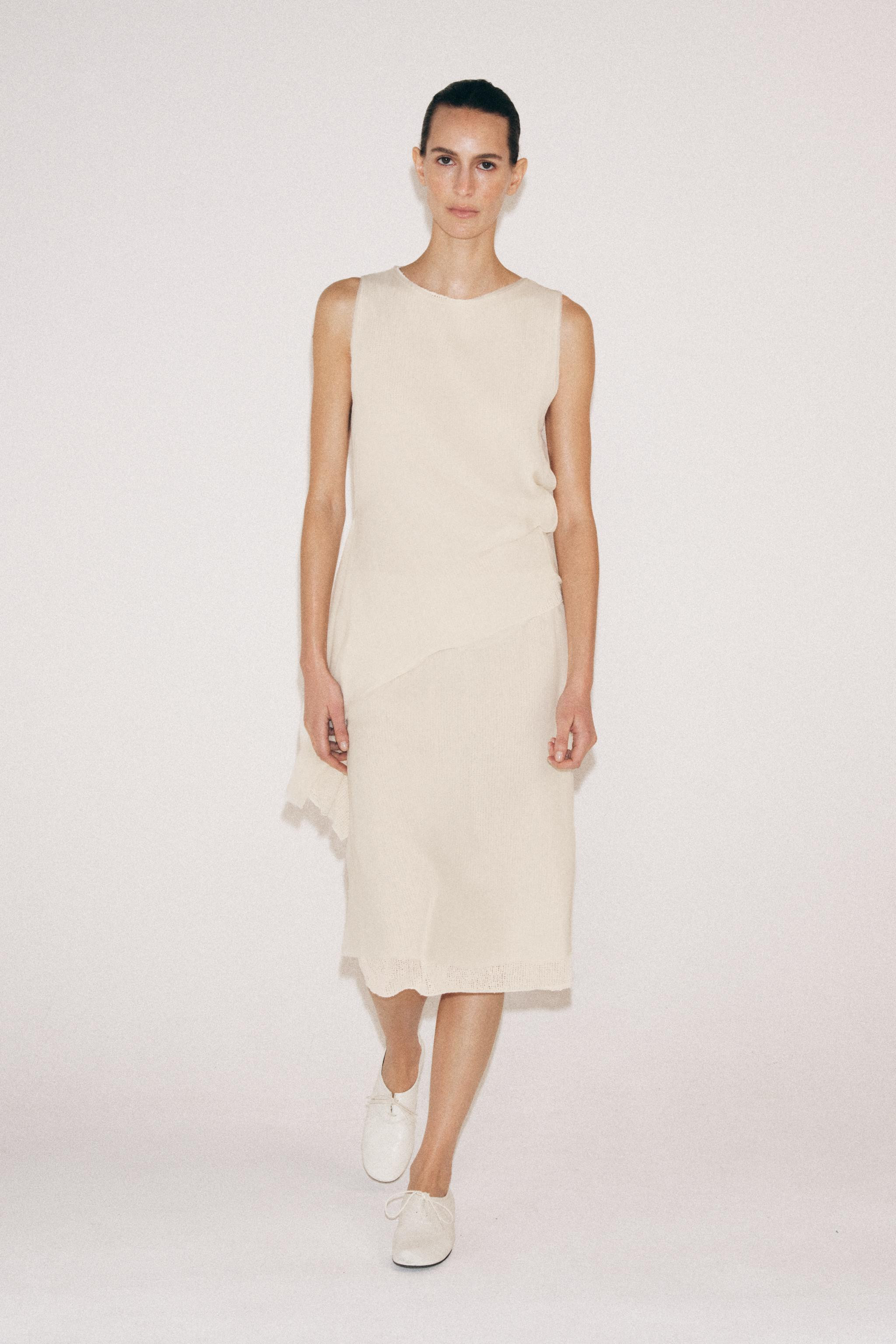 DOUBLE EFFECT MIDI SKIRT | Zara US