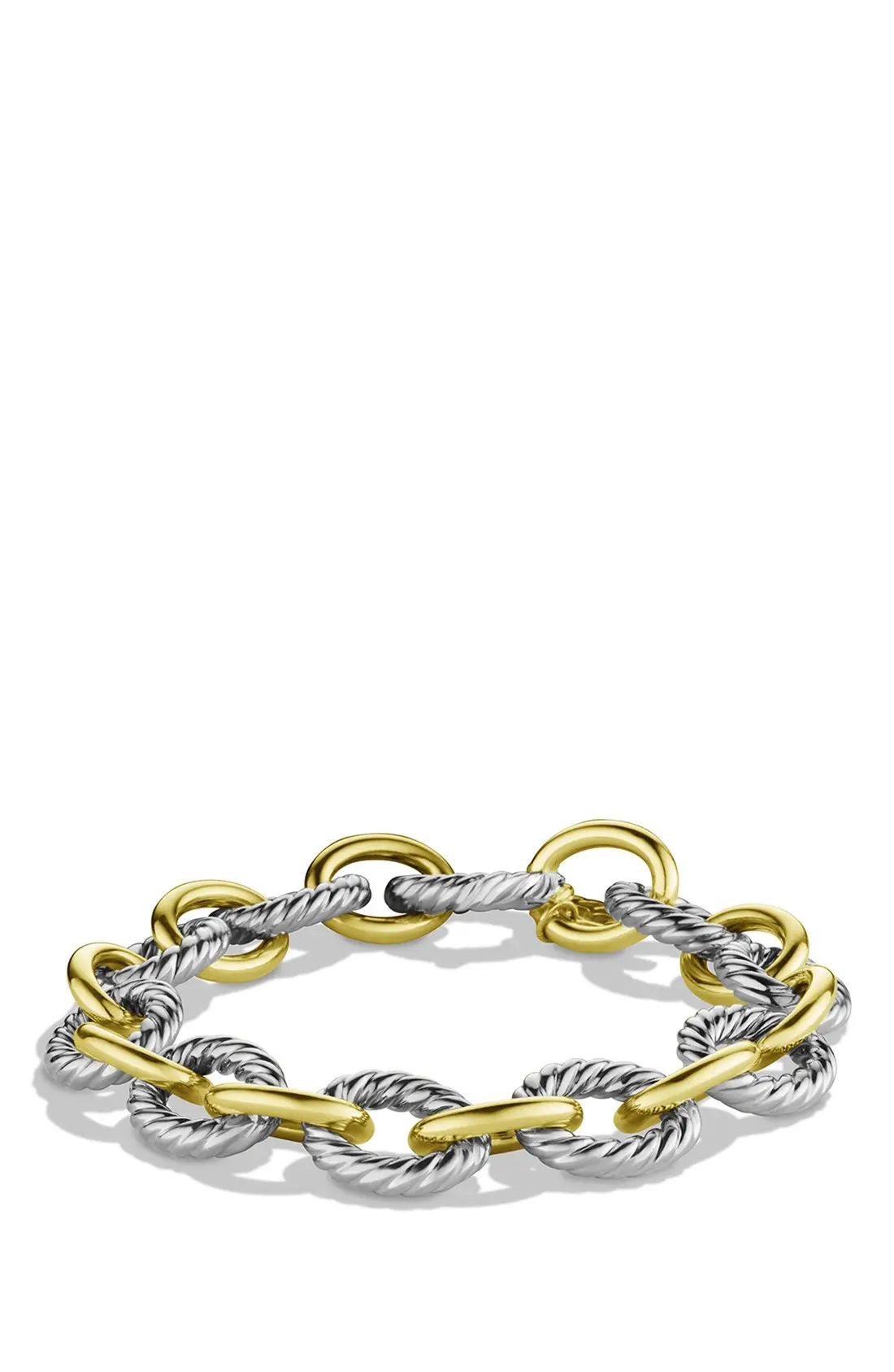 Women's David Yurman 'Oval' Large Link Bracelet With Gold | Nordstrom