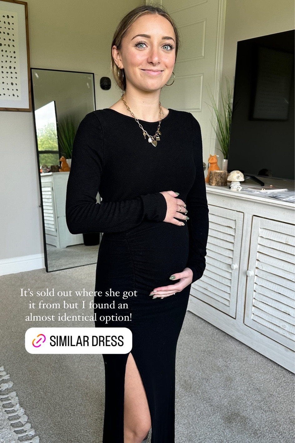 My mom got me this dress as soon as we found out we were pregnant! I couldn’t find the exact one but I found a similar one on Amazon! 

#LTKBump #LTKStyleTip #LTKU