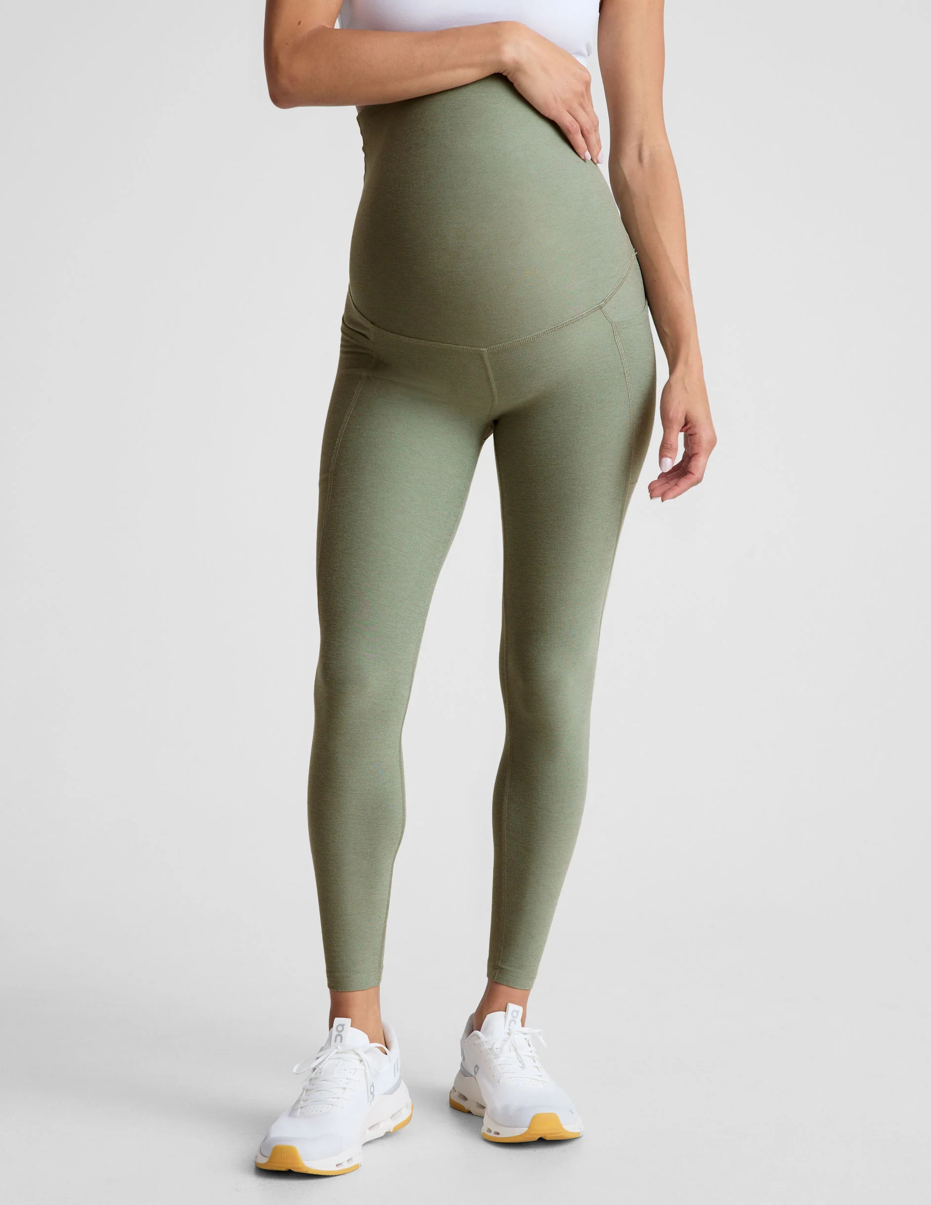 Spacedye Love the Bump Maternity Pocket Midi Legging | Beyond Yoga | Beyond Yoga
