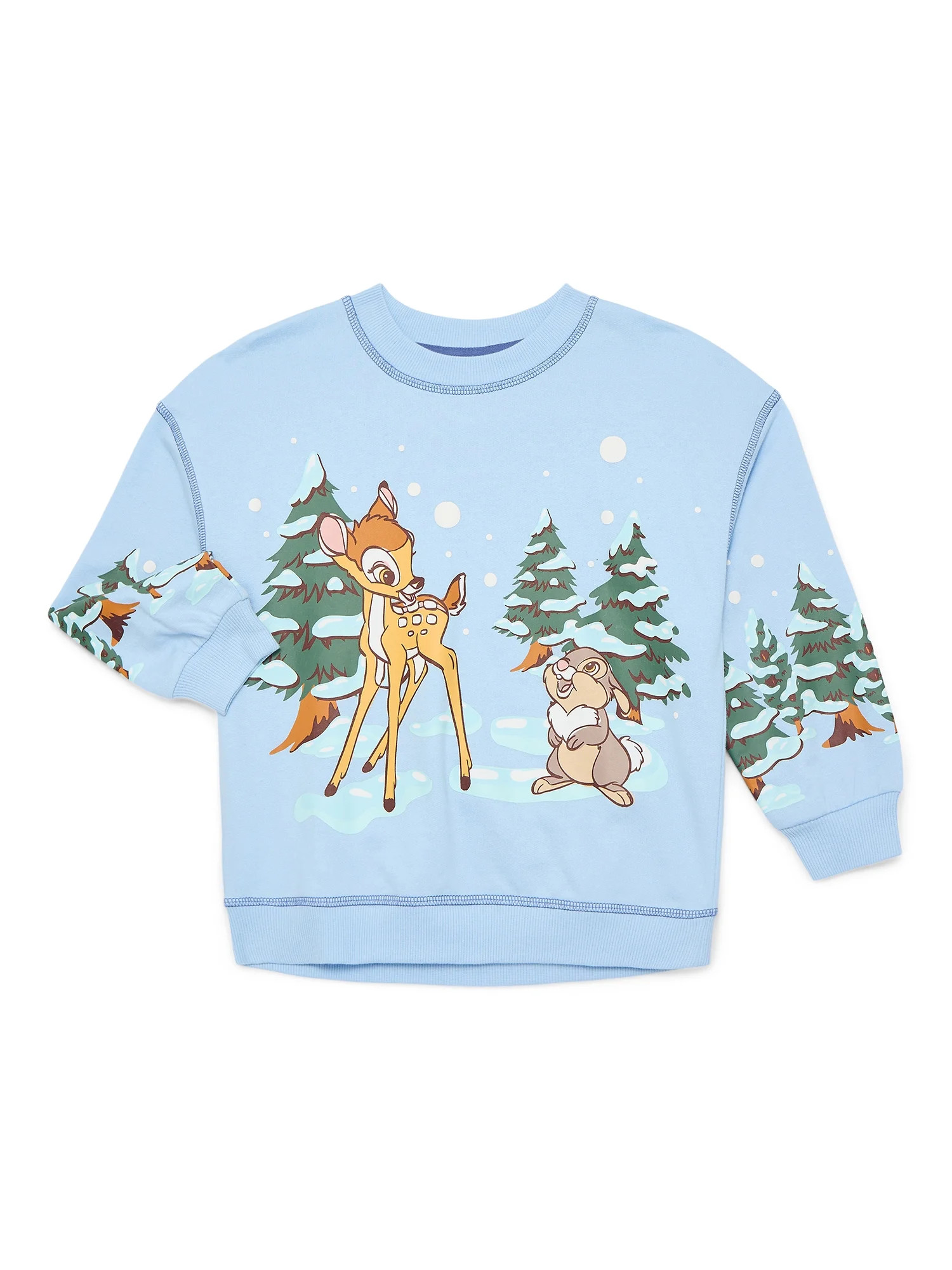 Bambi Toddlers' Graphic Crewneck Sweatshirt with Long Sleeves, Sizes 12M-5T | Walmart (US)