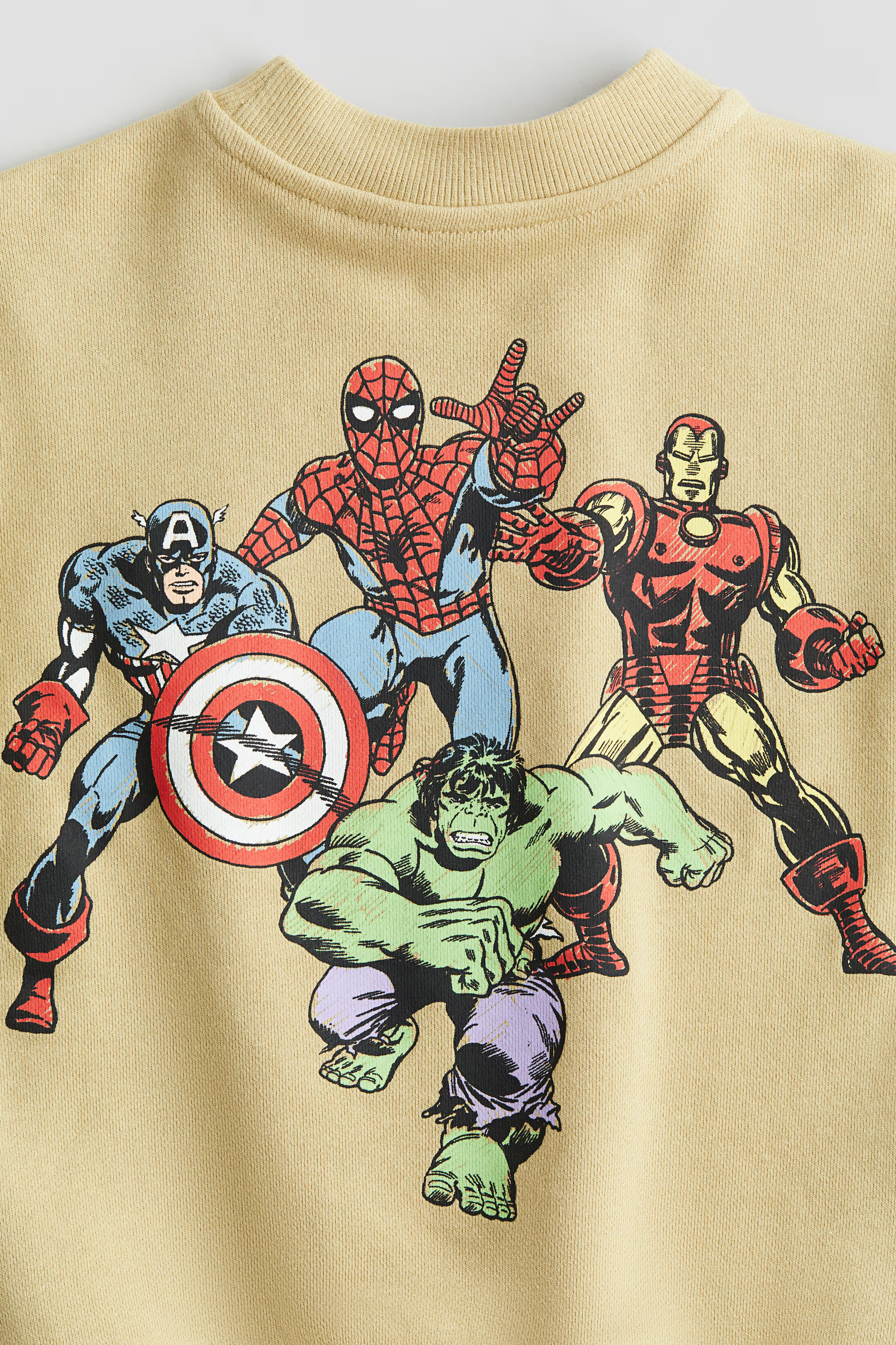 Printed Sweatshirt - Beige/Marvel Comics - Kids | H&M US | H&M (US + CA)