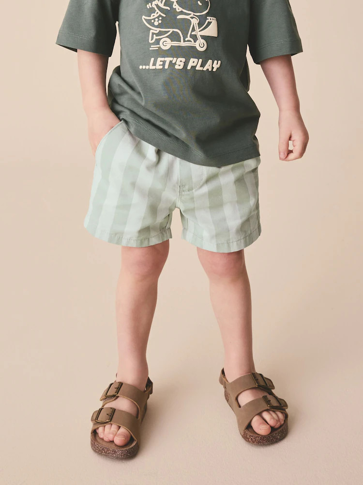 Mint Green Stripe Pull On Shorts (3mths-7yrs) | Next US