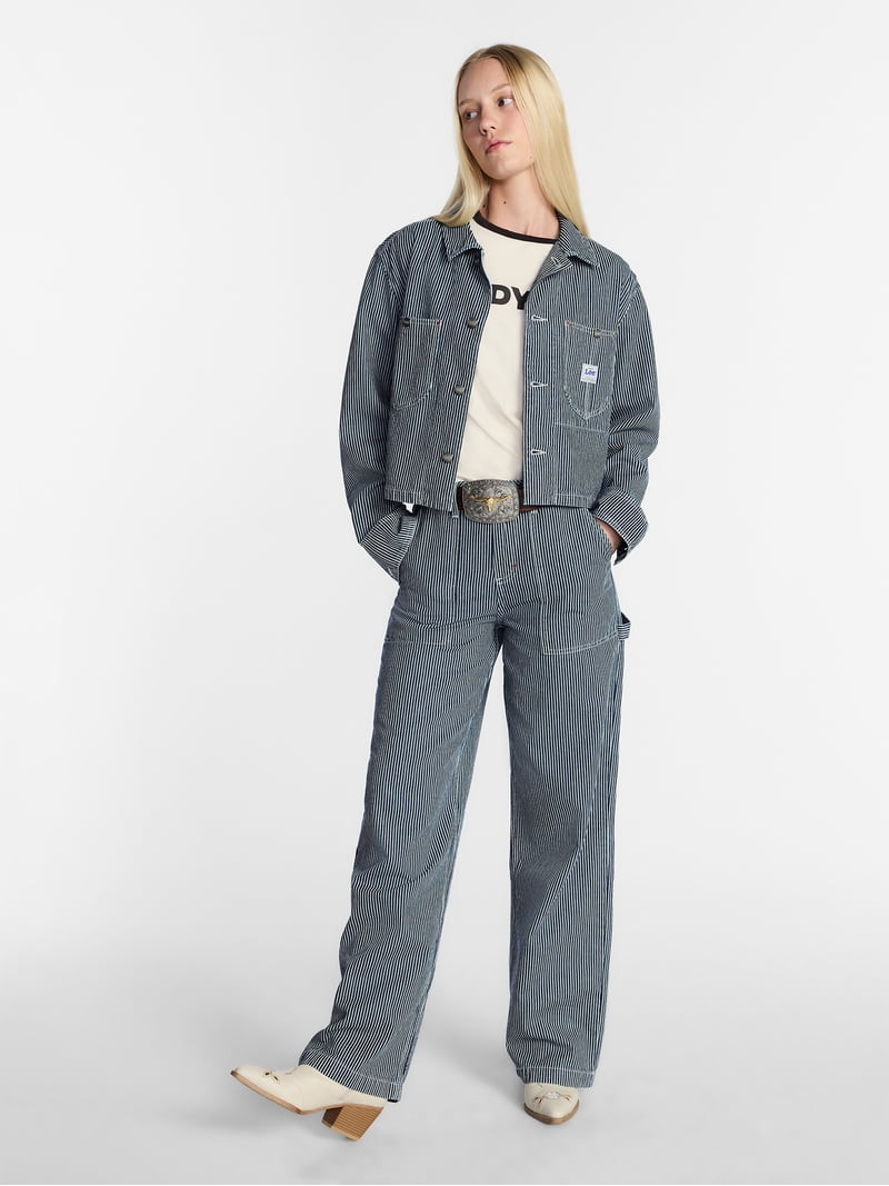 Kacey Lee Women's Cropped Chore Jacket, Sizes XS-XXL | Walmart (US)
