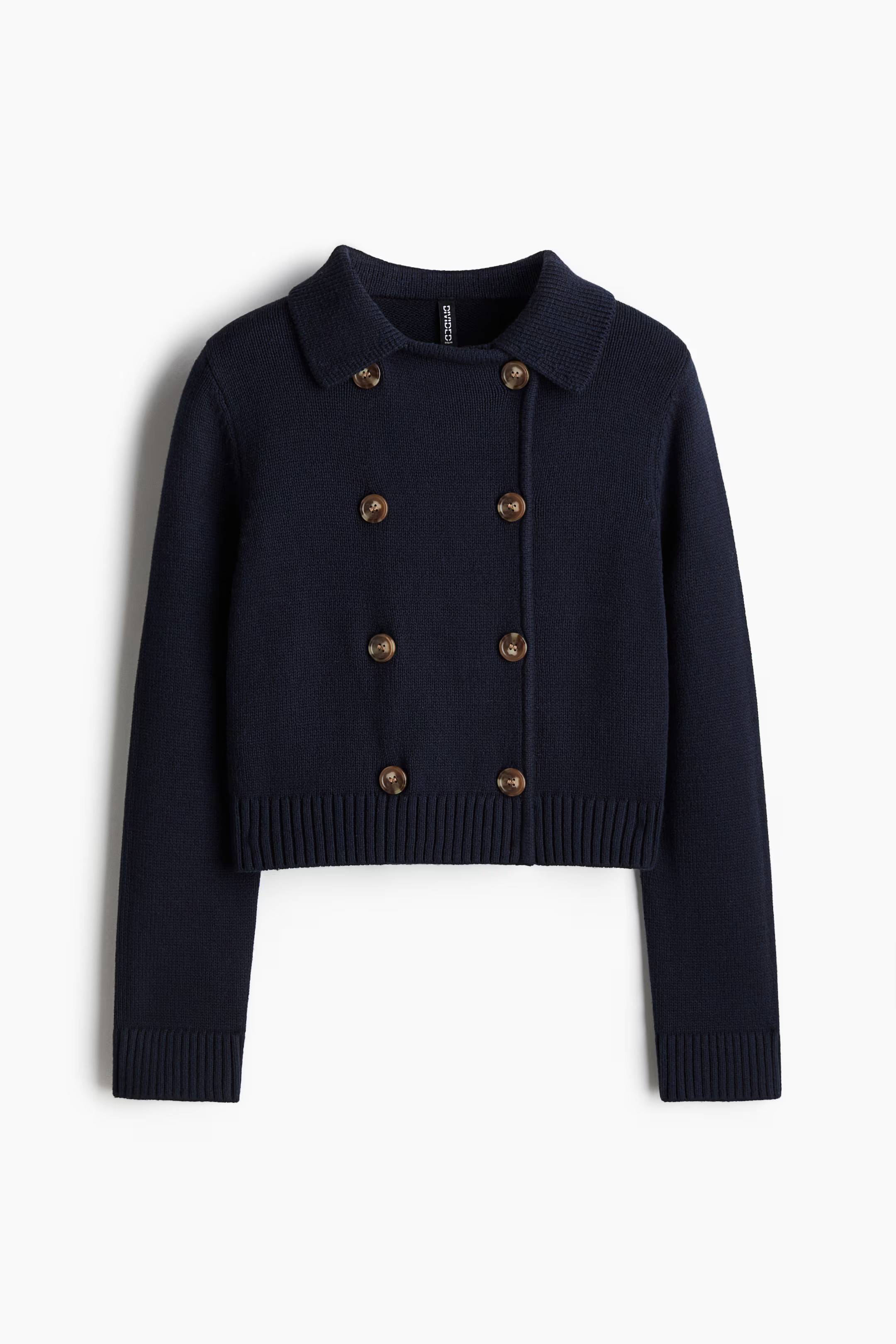 Fine-Knit Double-Breasted Cardigan | H&M (US + CA)