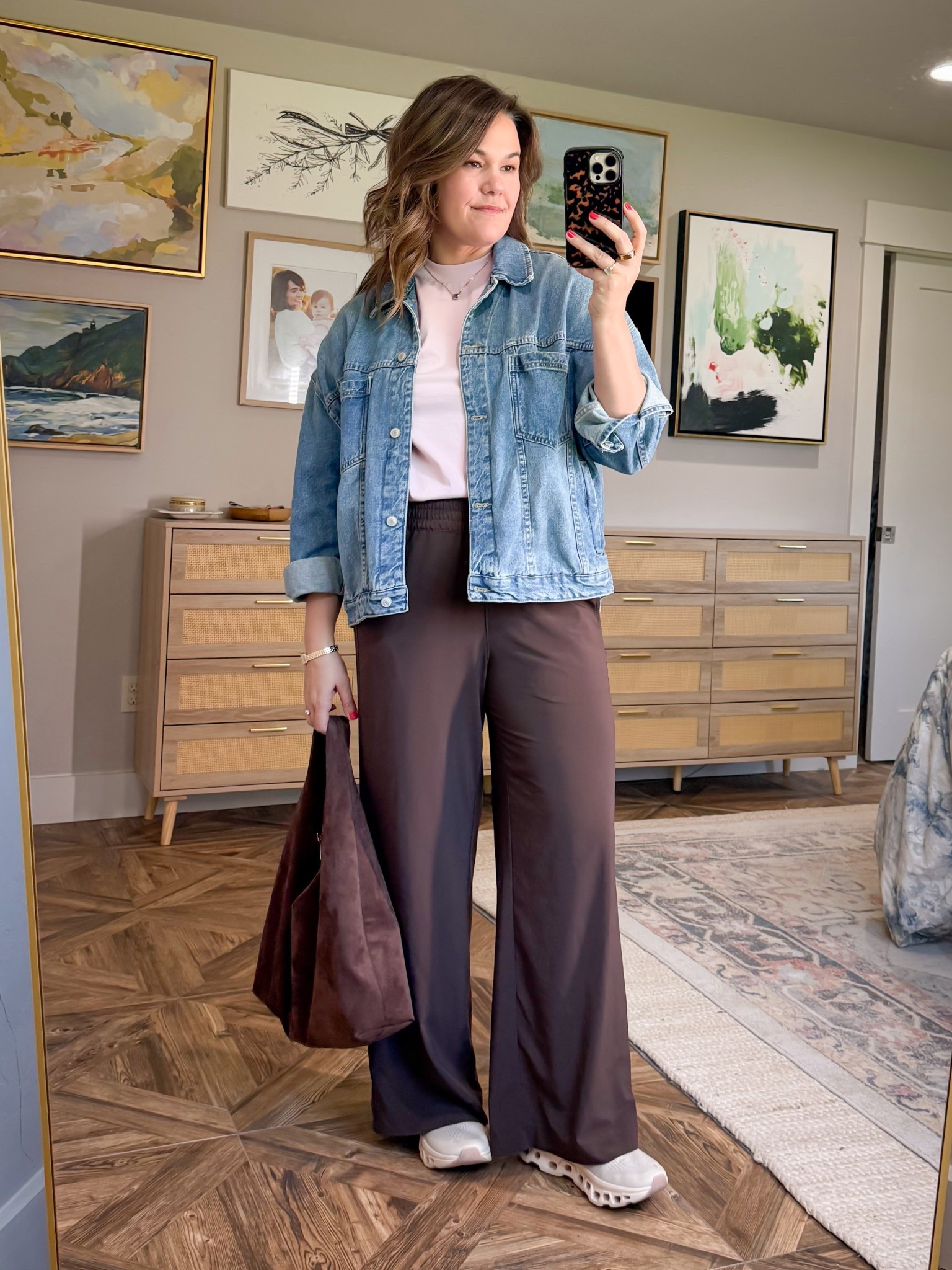 Ootd for today’s airport day. 



Travel style, travel outfit, outfit ideas, outfit ideas for moms, style finds, athleisure style, athleisure pants, denim jacket, jean jacket, outfit of the day, outfit ideas, vuori dupe pants, Amazon finds

#LTKOver40 #LTKootd #LTKMidsize