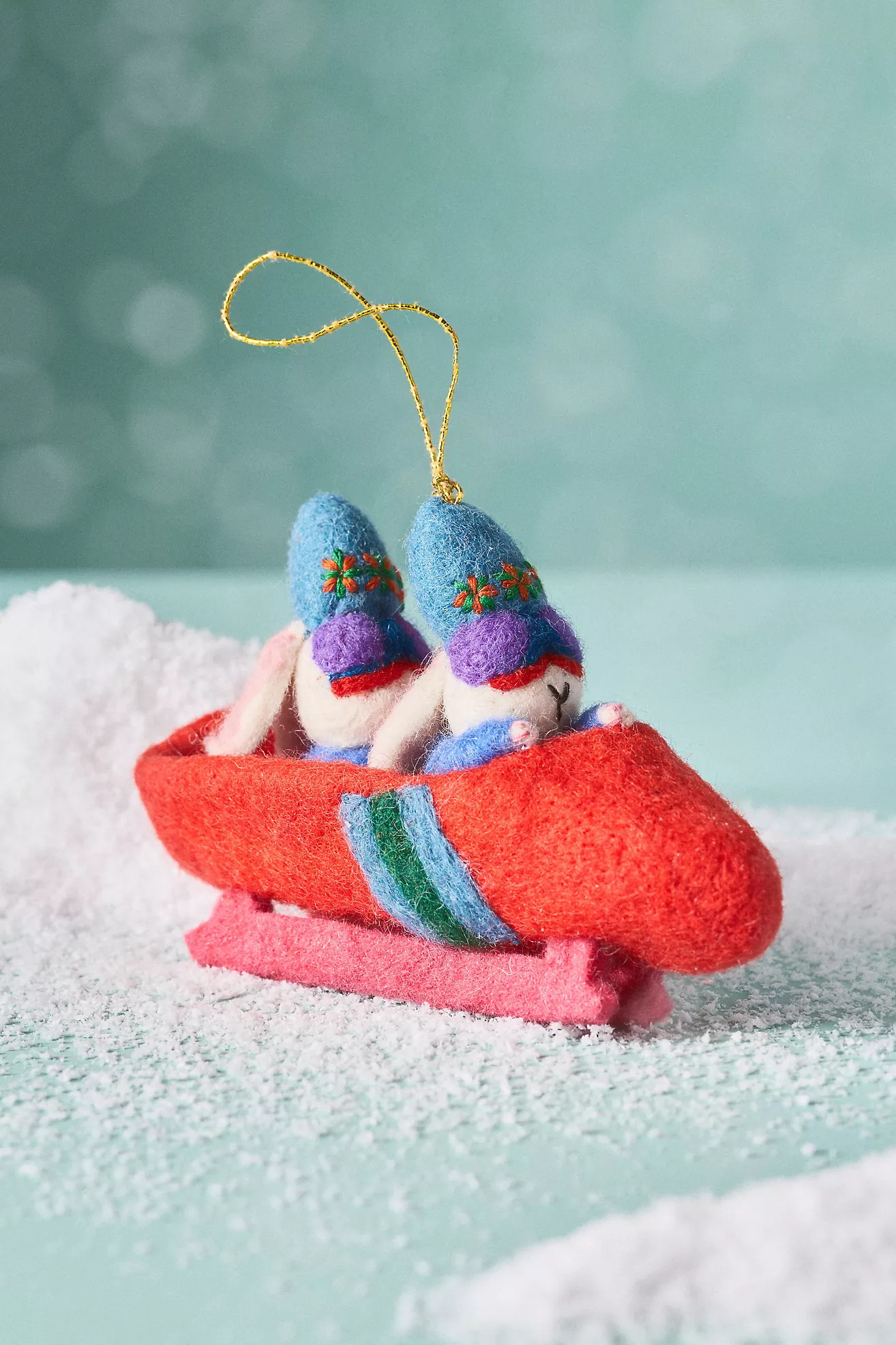 Sporty Bunny Felt Ornament | Anthropologie (US)