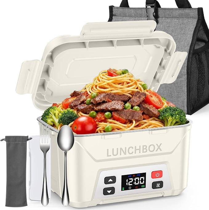EAST OAK Cordless Electric Lunch Box for Adults, Battery Powered Heated Lunch Box for Work, Trave... | Amazon (US)