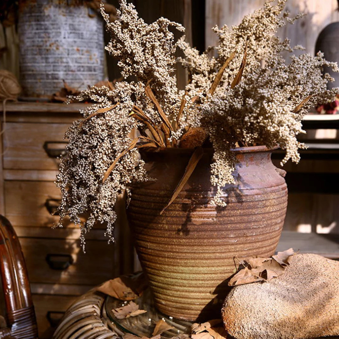 Artificial Sorghum Stem, Autumn Plant Decor, Fake Fall Grain, Rustic Fruit Craft, Wedding Flower ... | Etsy (US)