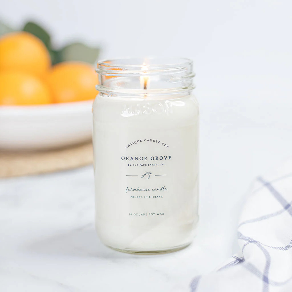 Orange Grove by Our Faux Farmhouse 16 oz candle | Antique Candle Co.