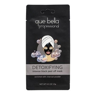 Que Bella Professional Detoxifying Black Peel Off Mask - 0.5oz | Target