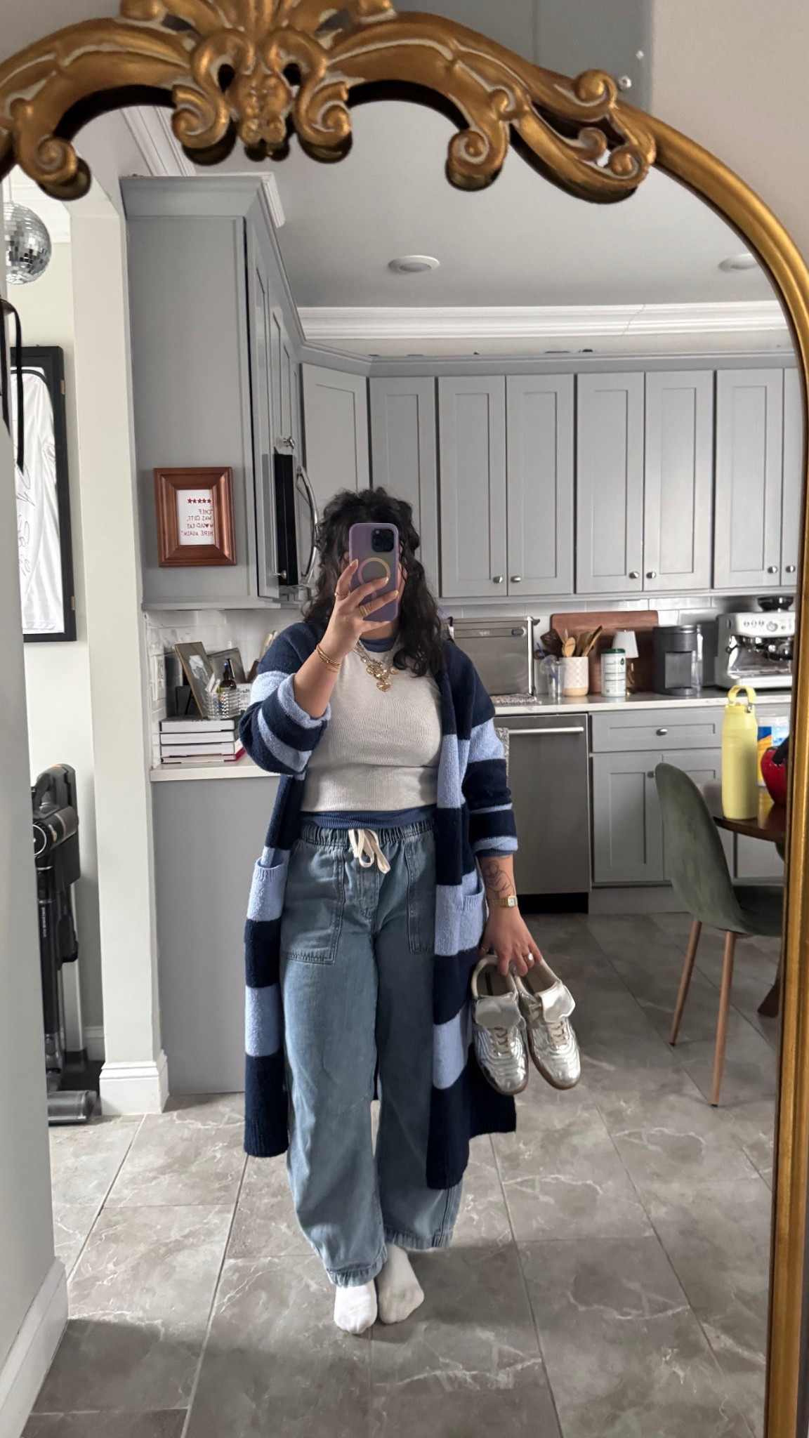 Shirts- old navy & Tjmaxx
Cardigan- Walmart
Pants- gap factory
Sneakers- cushionaire 
Jewelry- Tjmaxx & Marshalls 

#LTKootd #LTKdayinmylife #LTKgrwm