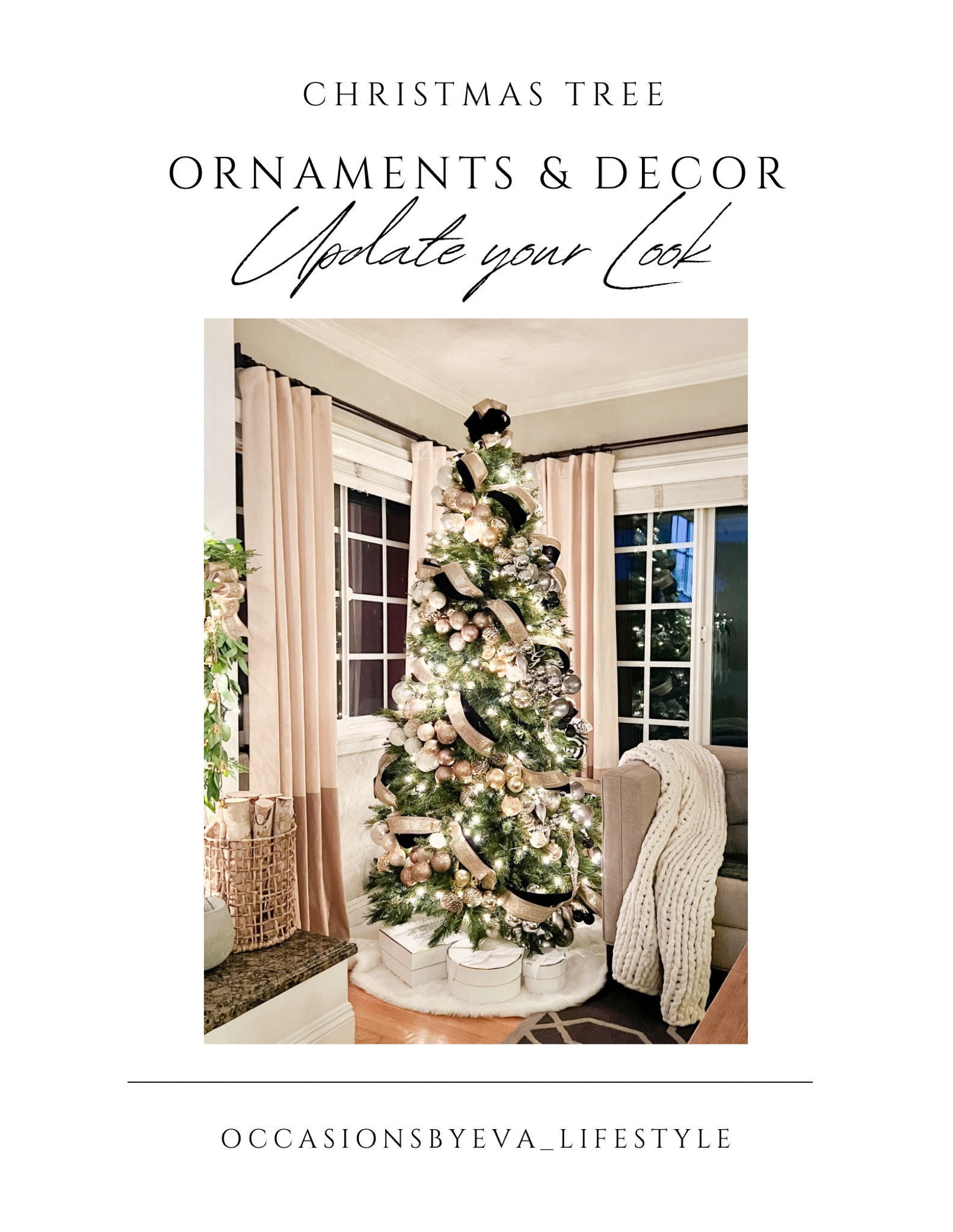 This year I did an Ombré look with different color metals and neutrals!  I made clusters of each color group and wrapped the ornaments around the tree!  Love the way it turned out! I have linked some high end and affordable prices so you can get the same look!  Check them out on the blue link in my bio!

#LTKSeasonal #LTKstyletip #LTKHoliday