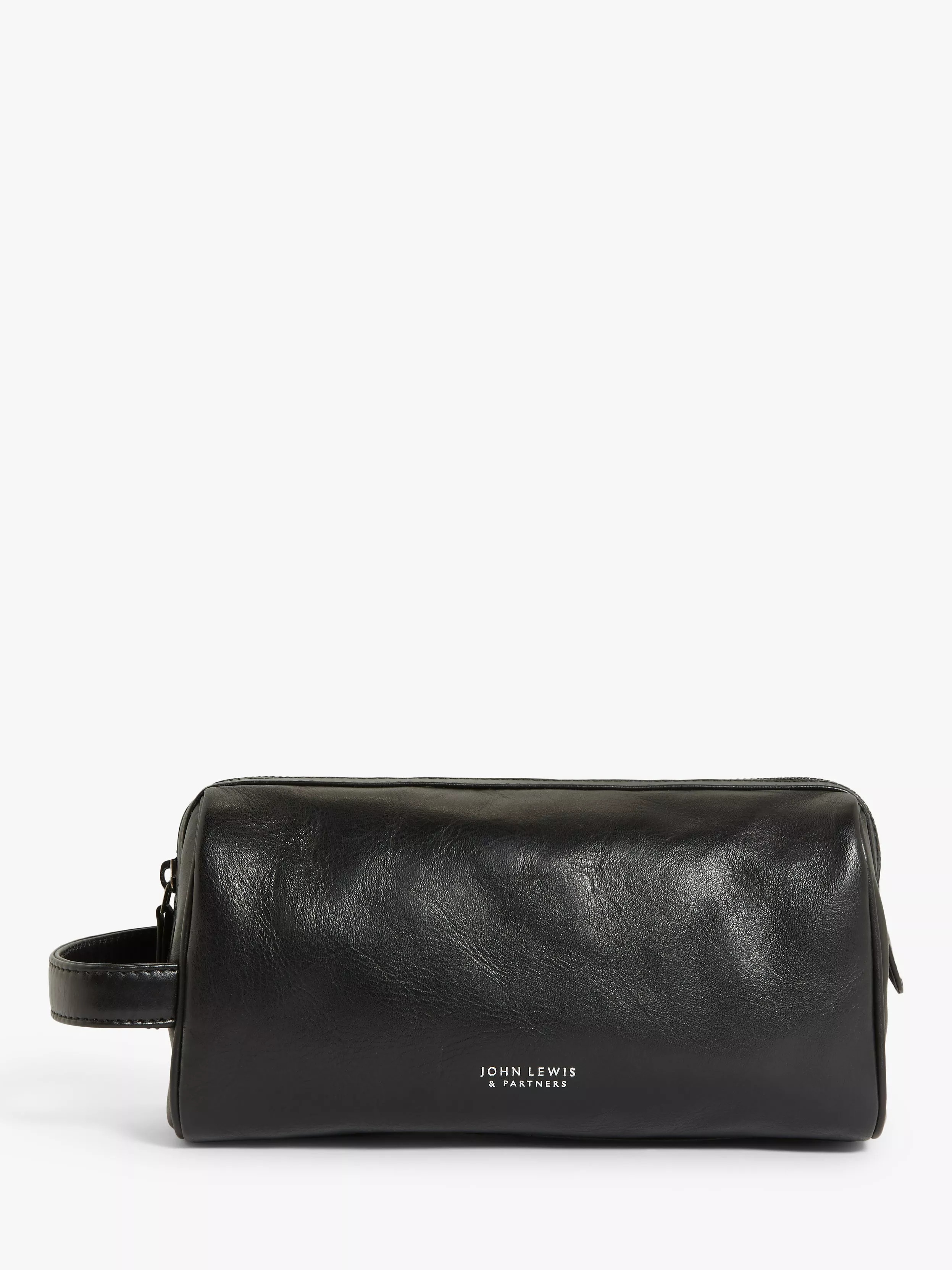 John Lewis Vegetable Tan Leather Wash Bag | John Lewis (UK)