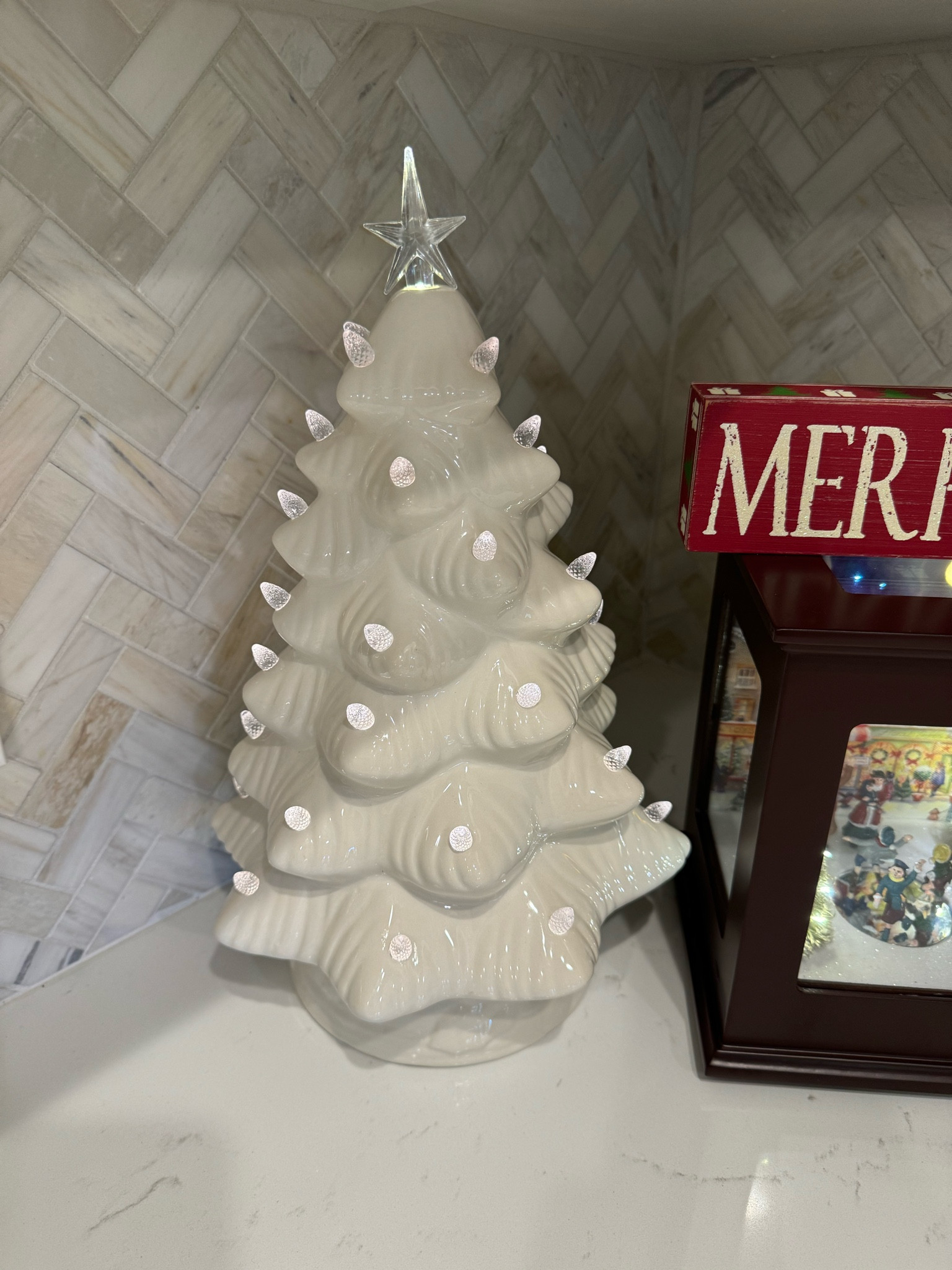 I found this incredible nostalgic tree at Walmart!  I love how subtle the lights are and how vintage it feels!!!

#LTKHoliday #LTKSeasonal #LTKFindsUnder50