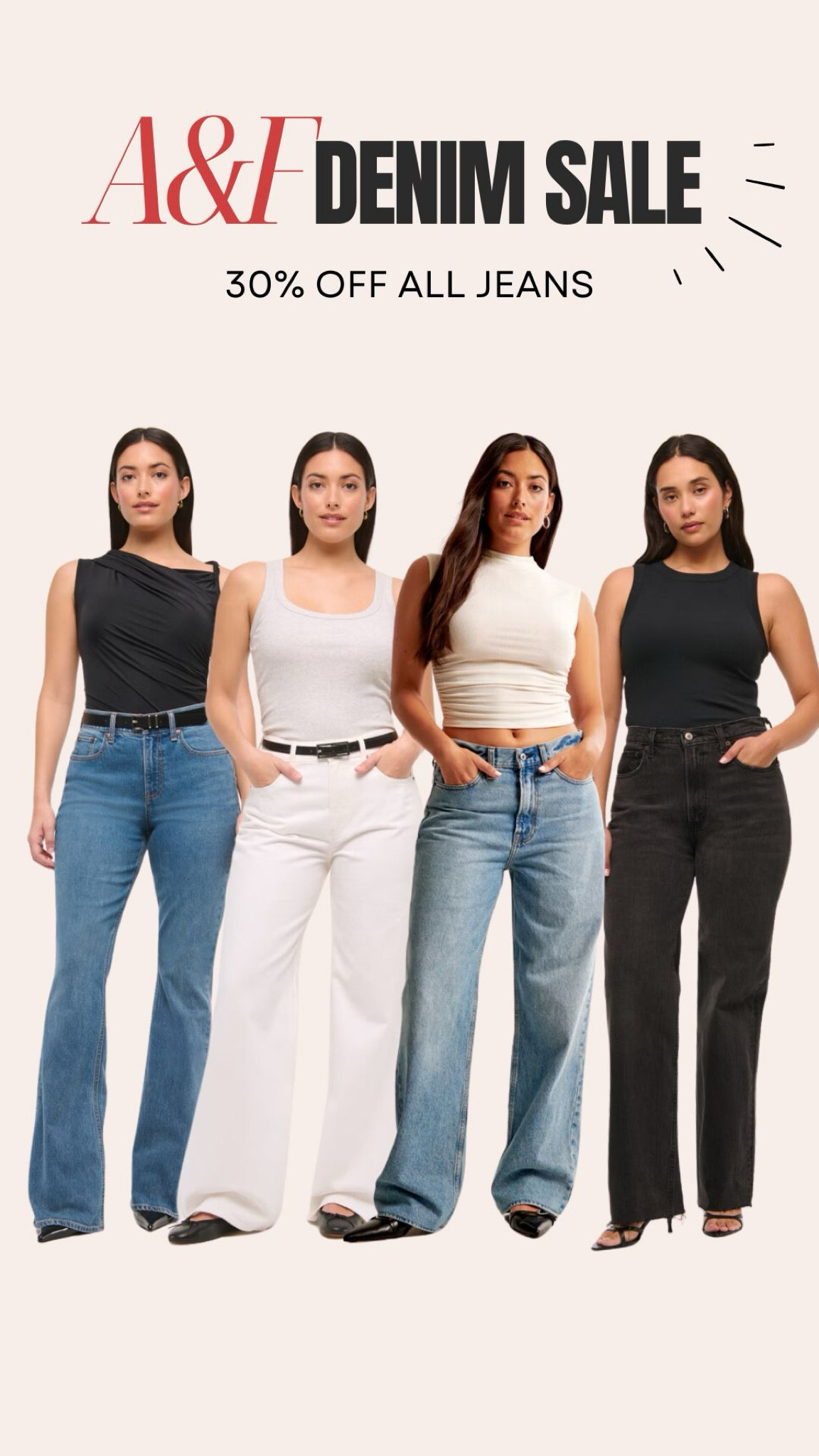 Denim sale at Abercrombie! 30% off all jeans ✨

#LTKFindsUnder100 #LTKSaleAlert #LTKStyleTip
