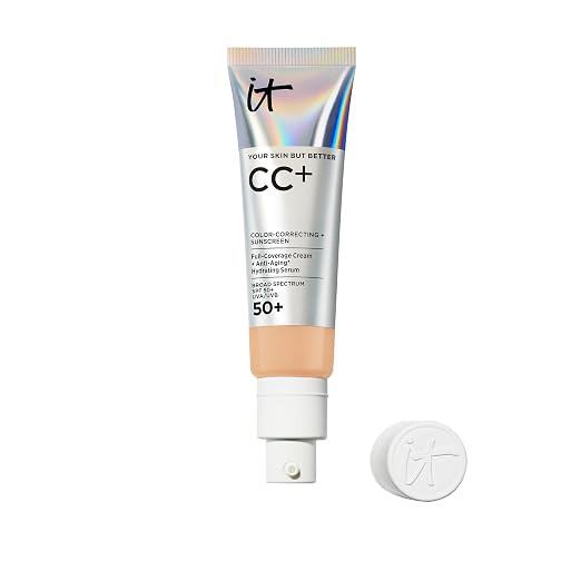 IT Cosmetics CC+ Cream with SPF 50+ Full Coverage Foundation Natural Finish | Amazon (US)
